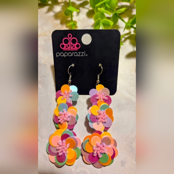 paparazzi Jewelry - Paparazzi Colorful Floral Earrings
